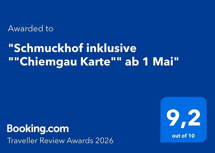 Schmuckhof Inklusive Chiemgau Karte Ab 1 Mai