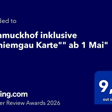 לינה וארוחת בוקר Schmuckhof Inklusive Chiemgau Karte סייגסדורף